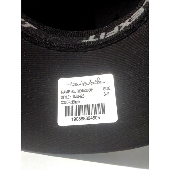 Travis Mathew Flexfit Hat Live Unreal Black Size S/M Adult Cap - Picture 5 of 6